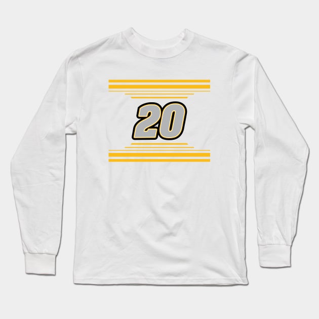 Christopher Bell #20 2024 NASCAR Design Long Sleeve T-Shirt by AR Designs 